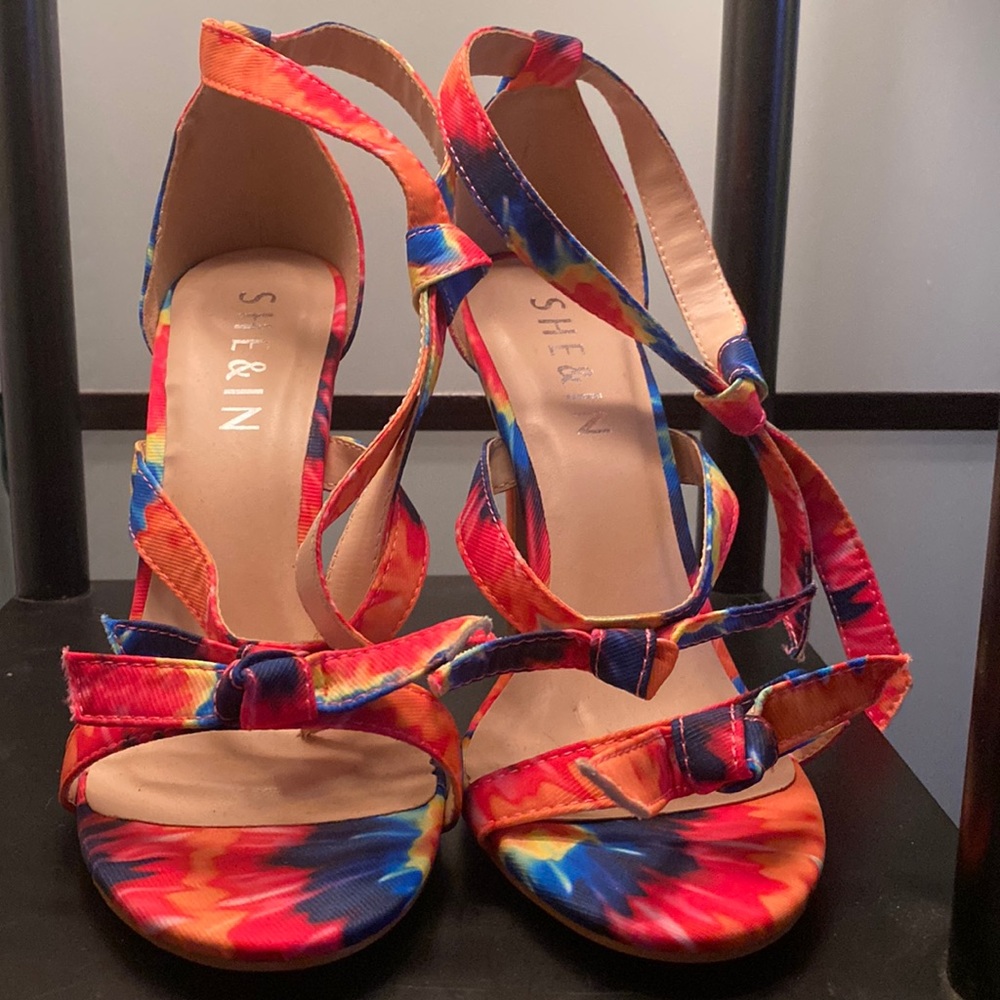 Tye-dye shein heels